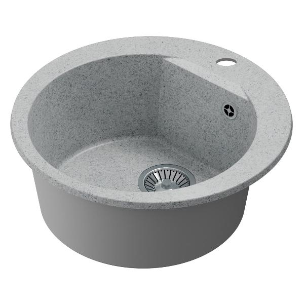 Изображение товара Мойка кухонная POLYGRAN ATOL-520 (№314 Светло-серая)