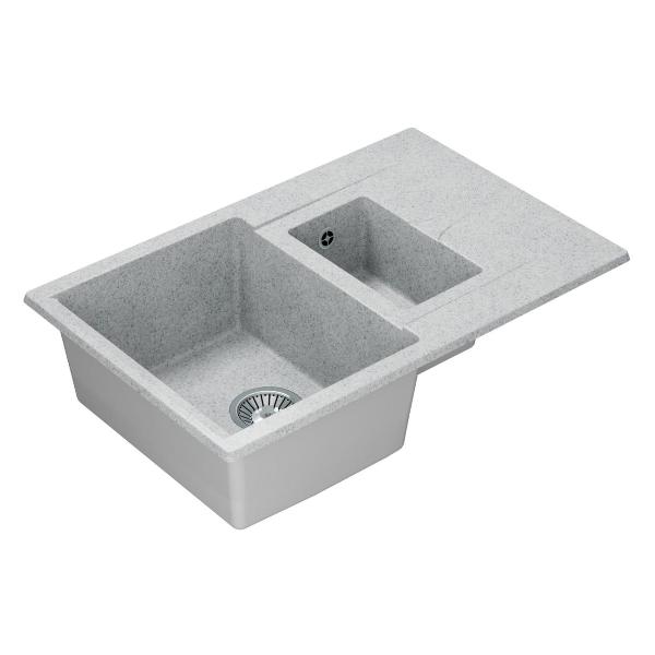 Изображение товара Мойка кухонная POLYGRAN BRIG-770 (№314 Светло-серая)