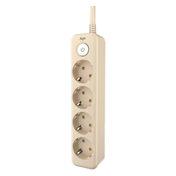 Изображение товара Сетевой фильтр AGNI TP-FD4E-5m-ivory