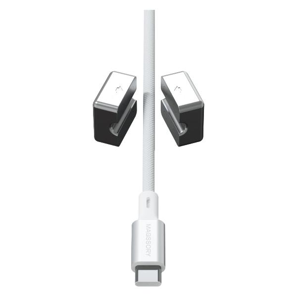 Изображение товара Кабель USB Type-C Magssory Dice C 240W Magnetic 2.4m USB-C Cable White