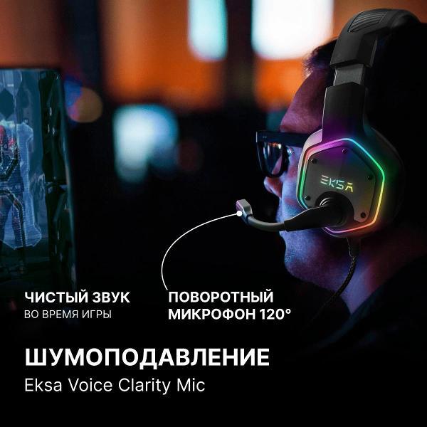 Изображение товара Проводные игровые наушники EKSA E1000-GY