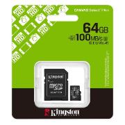 Изображение товара Карта памяти MicroSD Kingston Canvas Select Plus Gen3 64GB