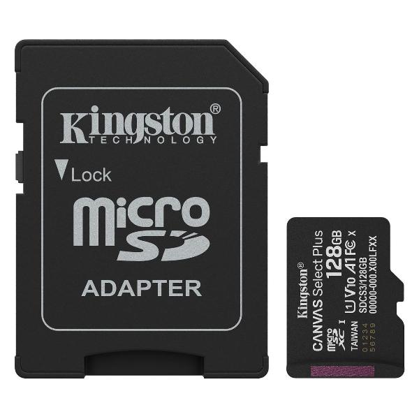 Изображение товара Карта памяти MicroSD Kingston Canvas Select Plus Gen3 128GB