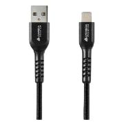 Изображение товара Кабель LYAMBDA USB MFI Type-A(m)/Lightning(m) 24A 2.5м Black
