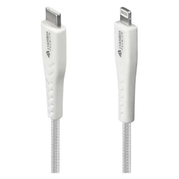 Изображение товара Кабель LYAMBDA USB MFI Type-C(m)/Lightning(m) 3A 2.5м White