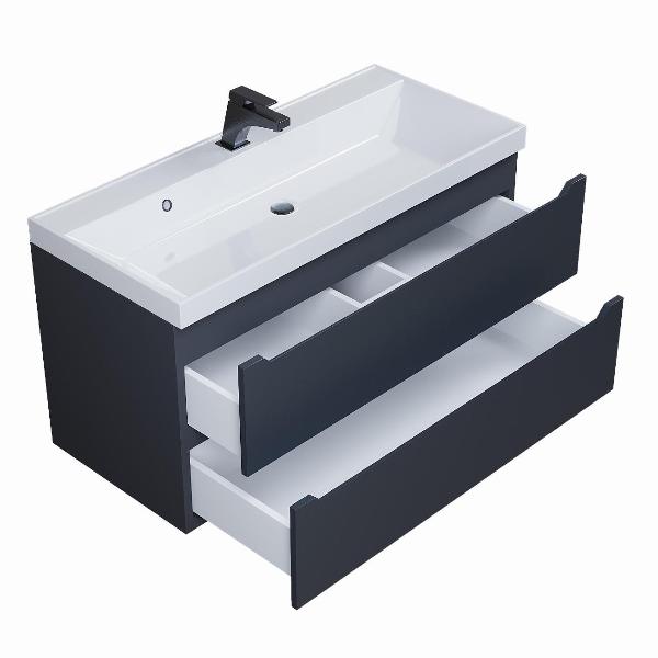 Изображение товара Тумба под раковину Uperwood Tanos 100 см черная