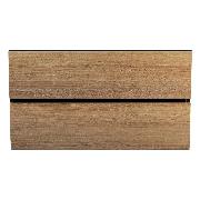 Изображение товара Тумба под раковину Uperwood Barsa 90 см, подвесная, черная/дуб сонома