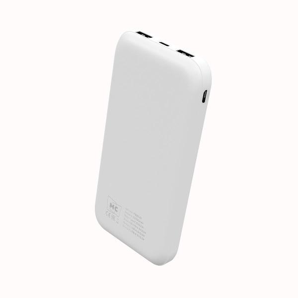 Изображение товара Внешний аккумулятор More Choice 10000mAh 2USB+Type-C+1micro-USB2.0A PB25-10 White