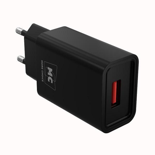 Изображение товара Сетевое зарядное устройство More Choice 1USB 2.0A Type-C NC07a Black
