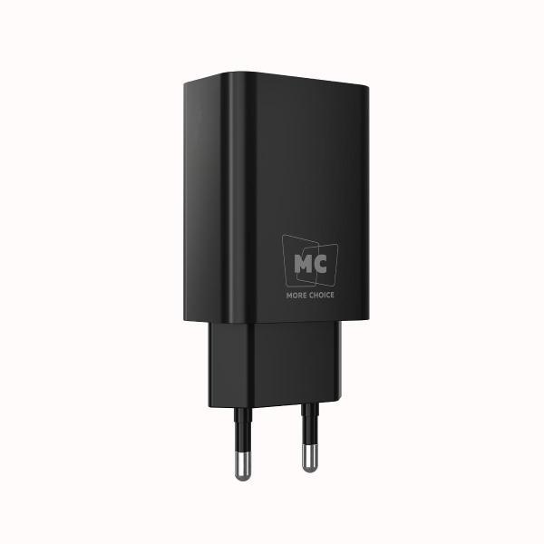 Изображение товара Сетевое зарядное устройство More Choice 1USB 2.0A Type-C NC07a Black
