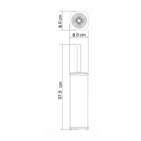 Изображение товара Ершик для унитаза Wasserkraft K-1117 White