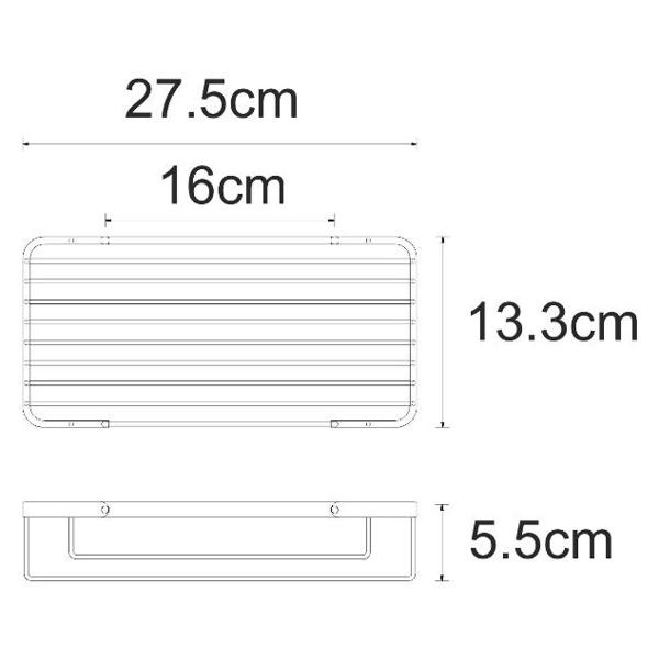 Изображение товара Полка для ванной комнаты Wasserkraft K-722BLACK