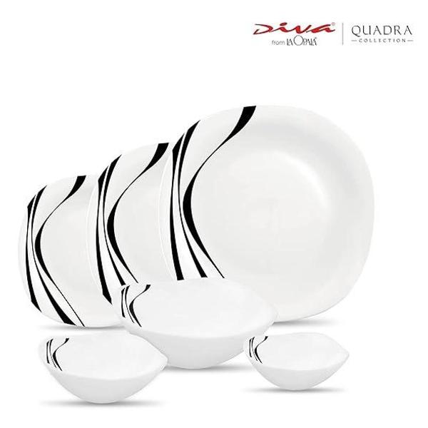 Изображение товара Набор салатников LA OPALA Quadra, Midnight Red, 115 мм, 6 шт