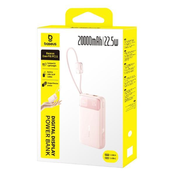 Изображение товара Внешний аккумулятор Baseus EnerFill FC11 20000mAh 22.5W Baby Pink