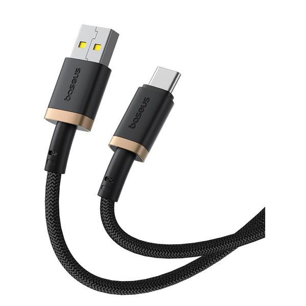 Изображение товара Кабель для смартфона Baseus Dura Series USB to Type-C 60W 1m Gold+Black