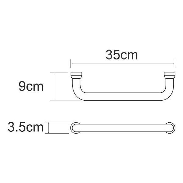 Изображение товара Поручень для ванной Wasserkraft K-1066 Brushed Gold