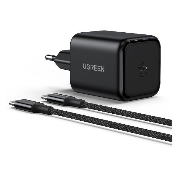 Изображение товара Сетевое зарядное устройство uGreen X524 (65054) 45W USB-C Cable черный