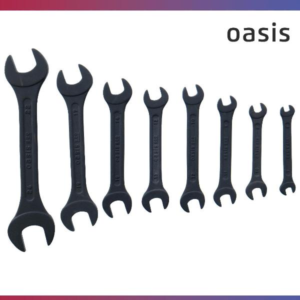 Изображение товара Набор ручного инструмента OASIS ECO рожковых 8 шт. в холдере фосфатированные