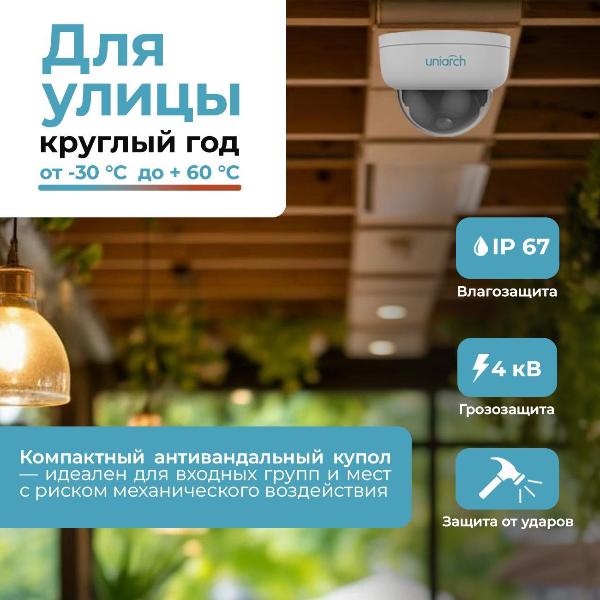 Изображение товара IP-камера Uniarch IPC-D122-PF28K