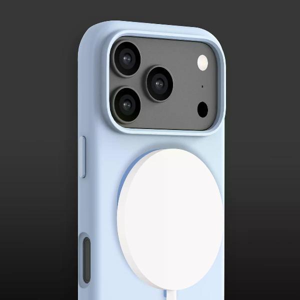 Изображение товара Чехол Deppa Liquid Silicone MagSafe iPhone 17 Pro, голубой,