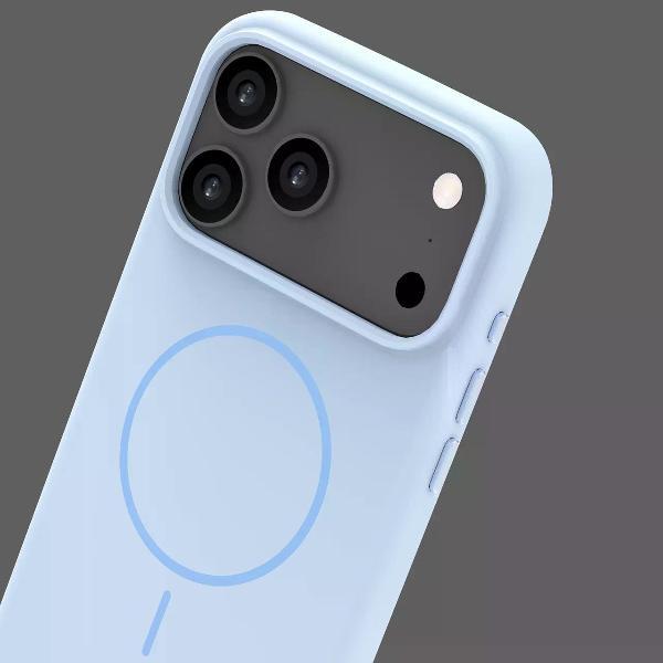 Изображение товара Чехол Deppa Liquid Silicone MagSafe iPhone 17 Pro Max, голубой, 84295