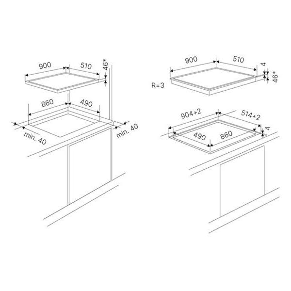 Изображение товара Встраиваемая индукционная панель независимая Kuppersbusch KI 9800.1 MR