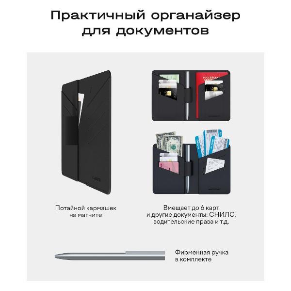 Изображение товара Умная обложка для паспорта Magssory Find My ACL007M Midnight