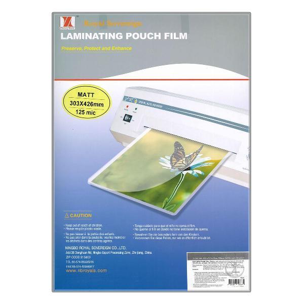 Изображение товара Плёнка для ламинирования Royal матовая А3 125мкм (1566)