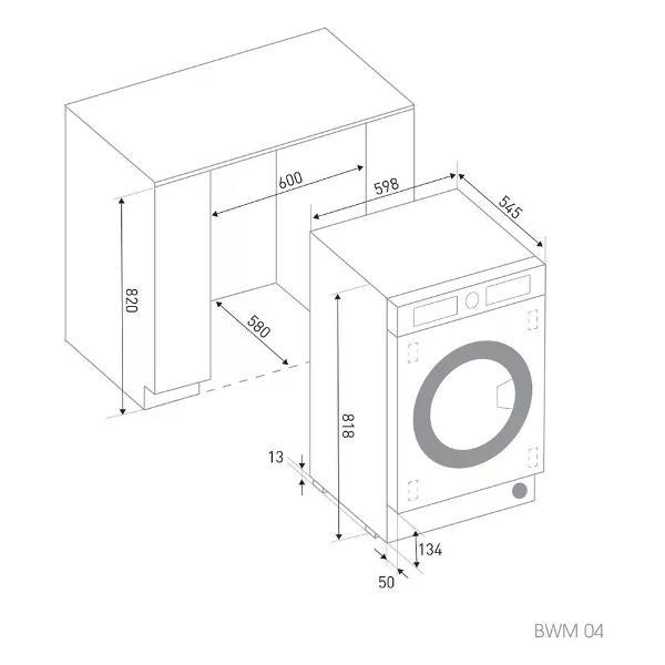 Изображение товара Встраиваемая стиральная машина Zigmund & Shtain BWM 04
