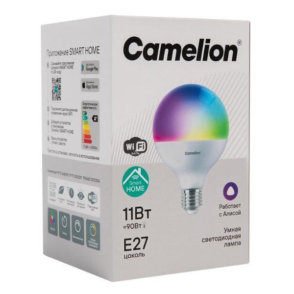 Изображение товара Умная лампочка Camelion LSH11/G95/RGBСW/Е27/WIFI