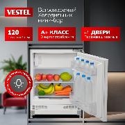 Изображение товара Встраиваемый холодильник однодверный Vestel VBIT1600SW