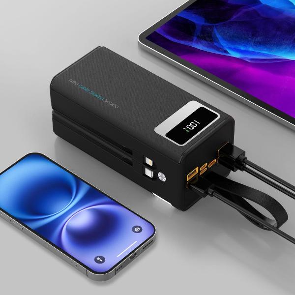 Изображение товара Внешний аккумулятор Deppa NRG Cable Station 50000 мА-ч 33712