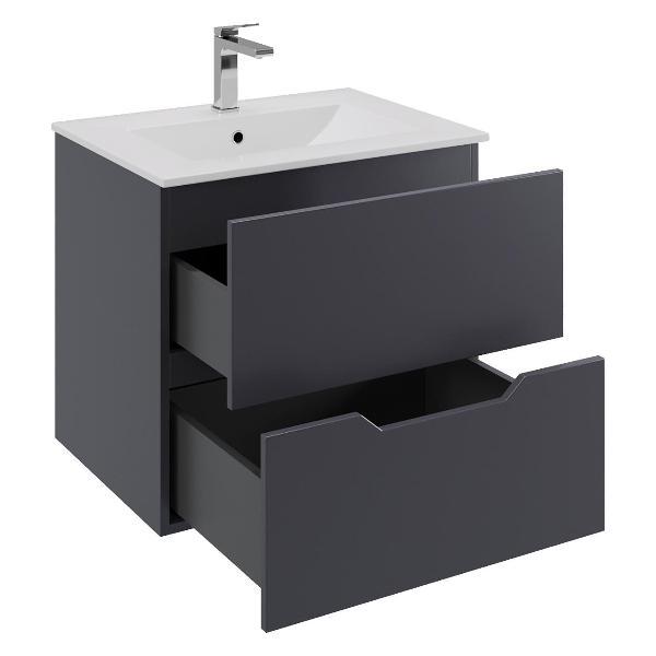 Изображение товара Тумба с раковиной Orange Li-60Tug+Ra Graphite