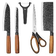 Изображение товара Набор ножей Lara 3CR14 LR05-11 (5 предметов)