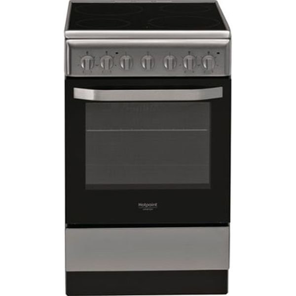 фото Электрическая плита 50-55 см hotpoint-ariston hs5v5pmx/ru