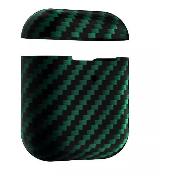 Изображение товара Чехол LYAMBDA Сarbon Series для AirPods 1,2 Green Matte
