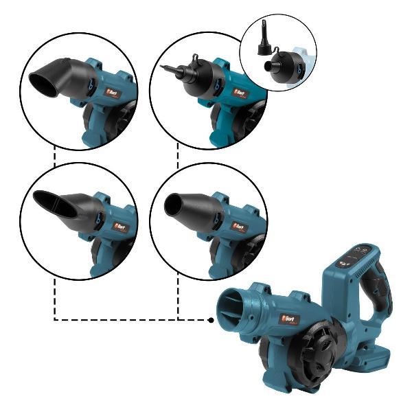 Изображение товара Воздуходувка аккумуляторная Bort BSS-21U-Li (без АКБ и ЗУ)