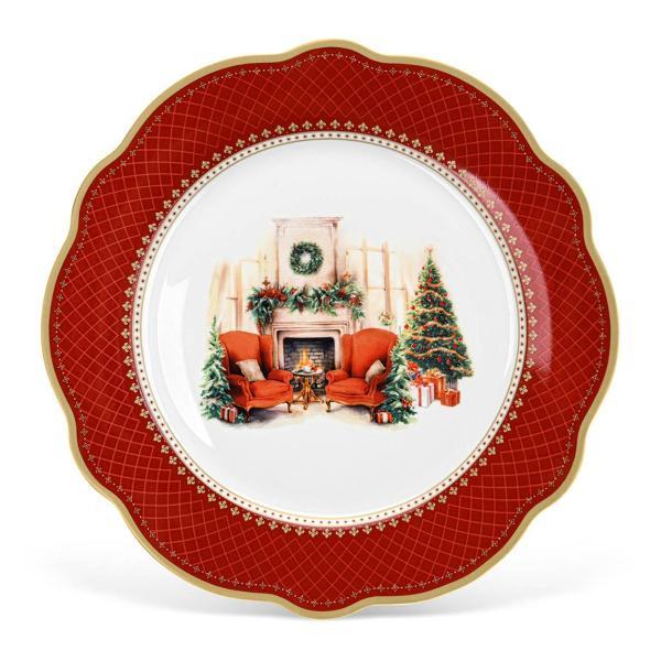 Изображение товара Тарелка FISSMAN 16026 CHRISTMAS EVE 27см (фарфор)