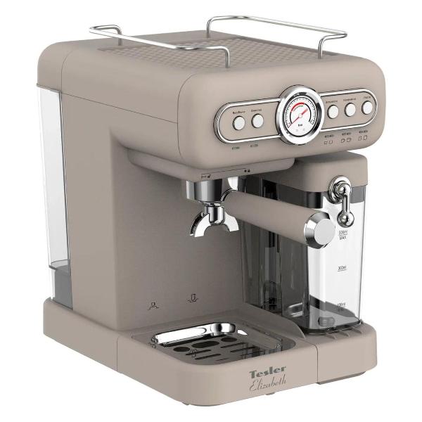 Изображение товара Кофеварка рожкового типа Tesler ECM-250 Sand Grey