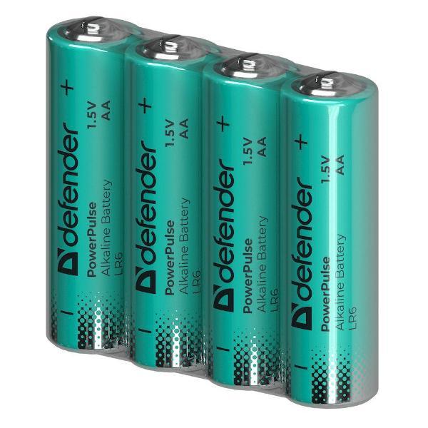 Изображение товара Батарея Defender LR6-4BL АА, блистер, 4 шт., PowerPulse