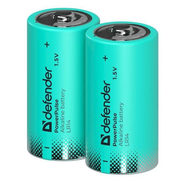 Изображение товара Батарея Defender LR14-2BL С, блистер, 2 шт., PowerPulse