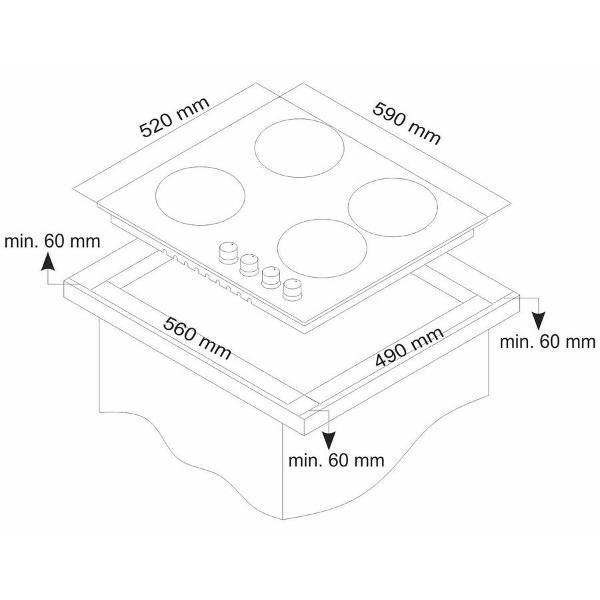 Изображение товара Варочная панель комбинированная Simfer H60Q22M516