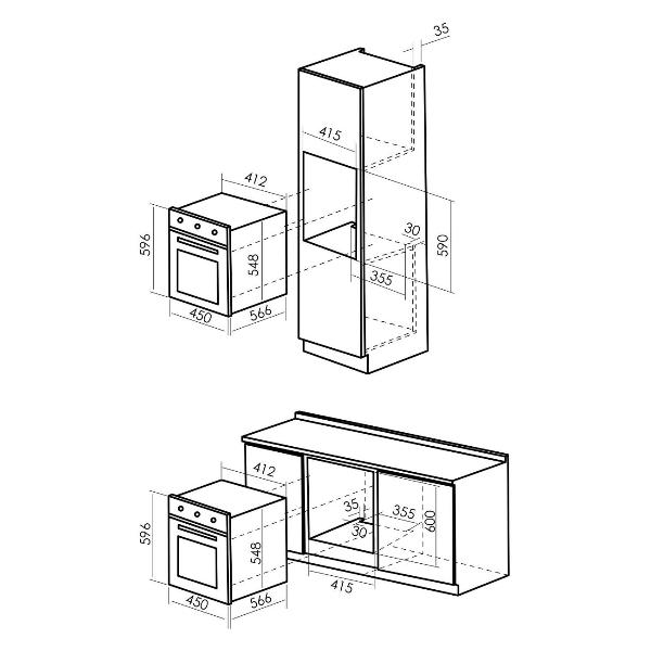 Изображение товара Духовой шкаф электрический MBS DE-453BL