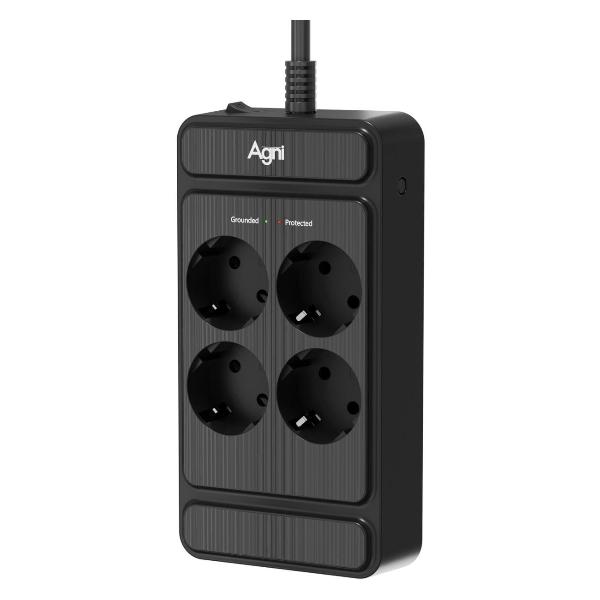 Изображение товара Сетевой фильтр_ AGNI TP-FS4E-3m-black