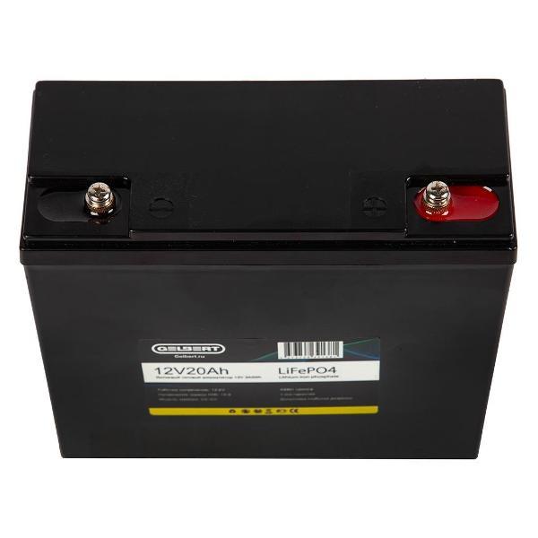 Изображение товара Тяговая аккумуляторная батарея Gelbert LiFePO4 (12V/20Ah/20A/240Wh) 6-DZF-20