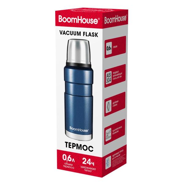 Изображение товара Термос BoomHouse DARKBLUE, 0.6л синий
