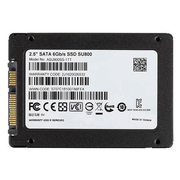 Изображение товара Внутренний диск SSD ADATA 2.5 Ultimate SU800 1024 Гб SATAIII ASU800SS-1TT-C