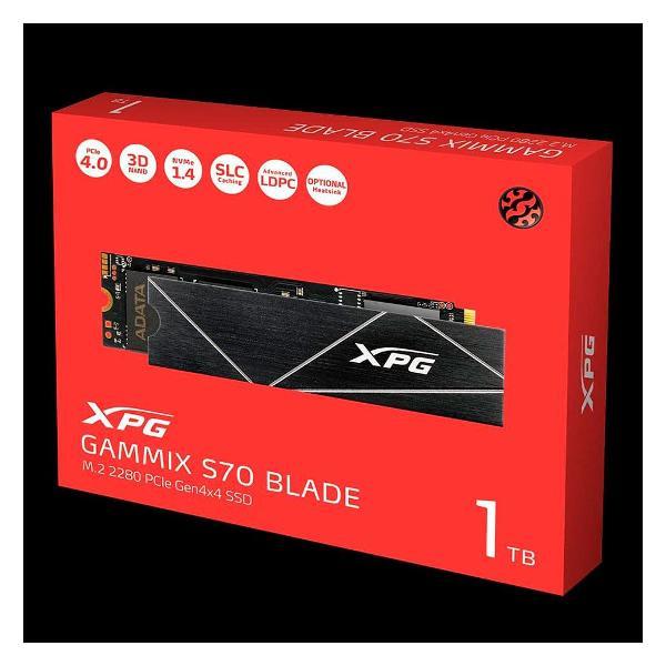 Изображение товара Внутренний диск SSD ADATA M.2 GAMMIX S70 BLADE 1000 Гб (AGAMMIXS70B-1T-CS)