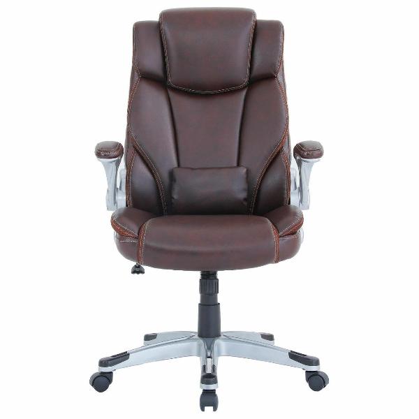 Изображение товара Кресло руководителя Brabix Phantom, рецик. кожа, коричневое