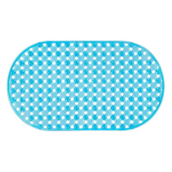 Изображение товара Коврик для ванной PRIMILA 69х39см Ротанг овальный голубой